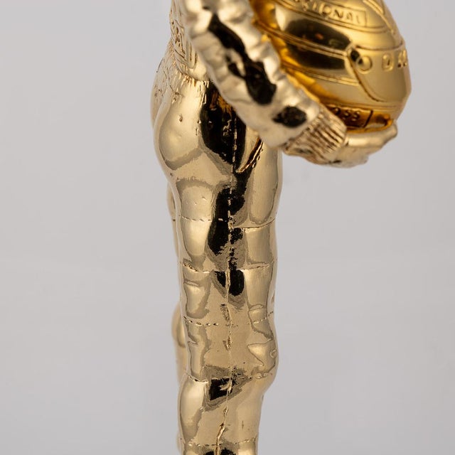 Ayrton Senna F1 Trophy Statue in 24 Karat Gold-Plated Silver, 2014 For Sale - Image 17 of 18