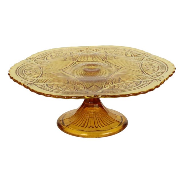 Art Deco Amber Cake Stand, 1930s For Sale - Image 9 of 15