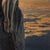 Figurative Pedestal by Dave Seeley | Oil on Canvas on Panel Figure seated on a rocky pedestal above clouds. For Sale - Image 3 of 5