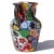 Abstract Fratelli Toso Murano Antique Millefiori Flowers Mosaic Italian Art Nouveau Floral Pattern Glass Cabinet Vase For Sale - Image 3 of 8