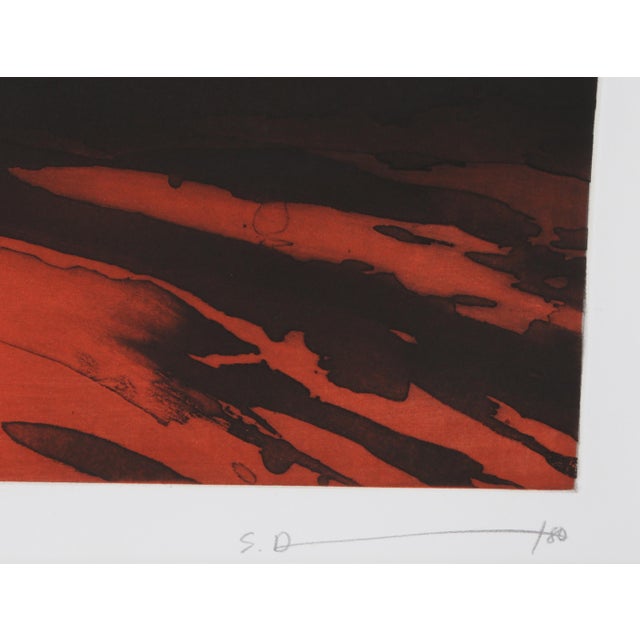 Paint Sydney Drum, Pair of Abstract, Etching For Sale - Image 7 of 7