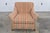 Red Century Furniture Striped Lounge Chair For Sale - Image 8 of 12