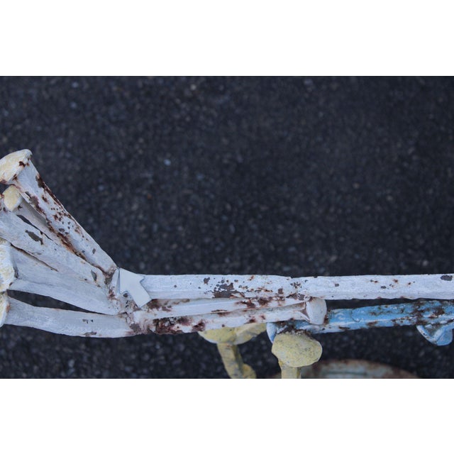 Industrial Metal Rooster Sculpture Garden Statue For Sale - Image 18 of 18
