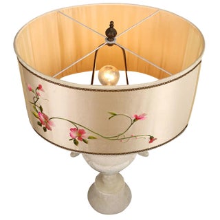 Vintage Alabaster Table Lamp For Sale
