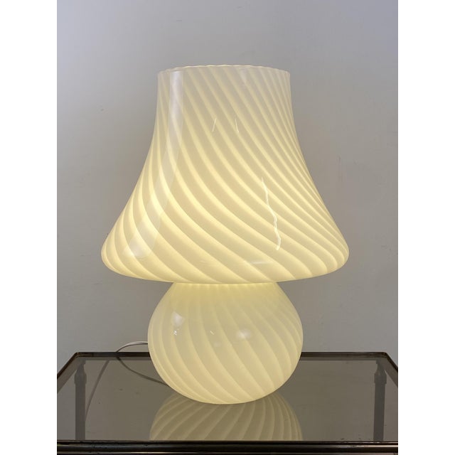 Murano Glass Mushroom Table Lamp, 1980s For Sale - Image 9 of 14