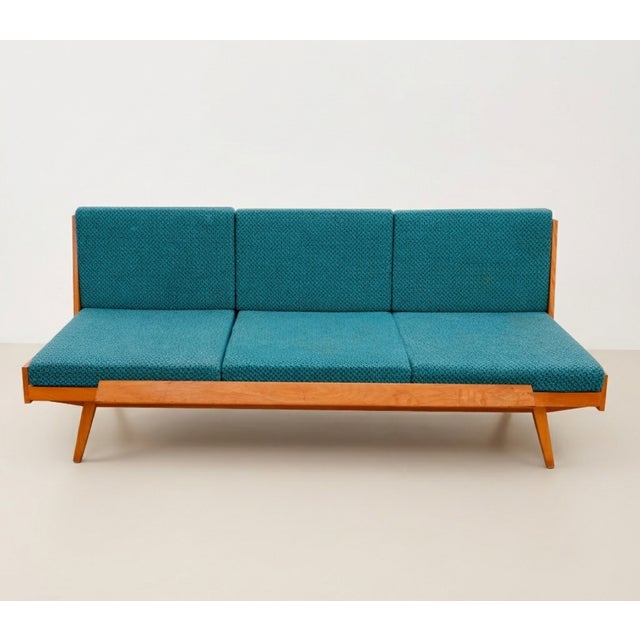 Mid-Century Folding Sofa Bed from Drevotvar, Czechoslovakia, 1970s For Sale - Image 17 of 17