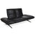 Francis Leather Two-Seater Black Manual Function Sofa from Koinor For Sale - Image 5 of 18