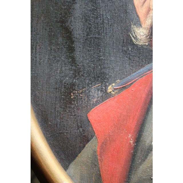 Ernst Zimmer, Paul Von Hindenburg, 20th Century, Painting on Parchment For Sale - Image 3 of 8