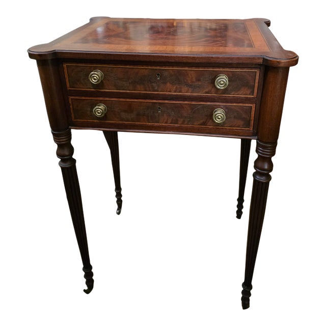 Federal Style Mahogany Work Table by Southampton Furniture Company For Sale