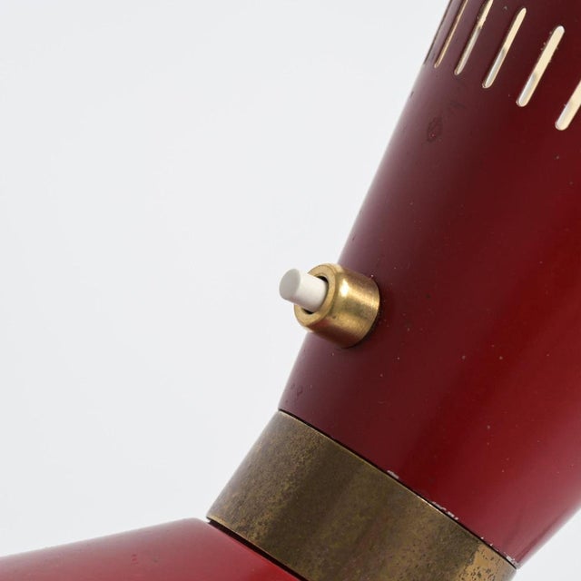 Brown Diabolo Lamp from Stilnovo, 1950s For Sale - Image 8 of 18