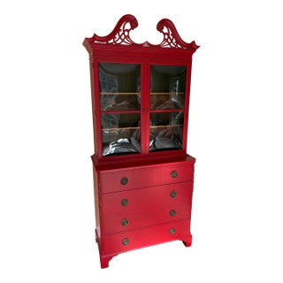 Vintage Mid-20th Century Secretary Desk Made by Union-National Inc. (Jamestown, New York). For Sale