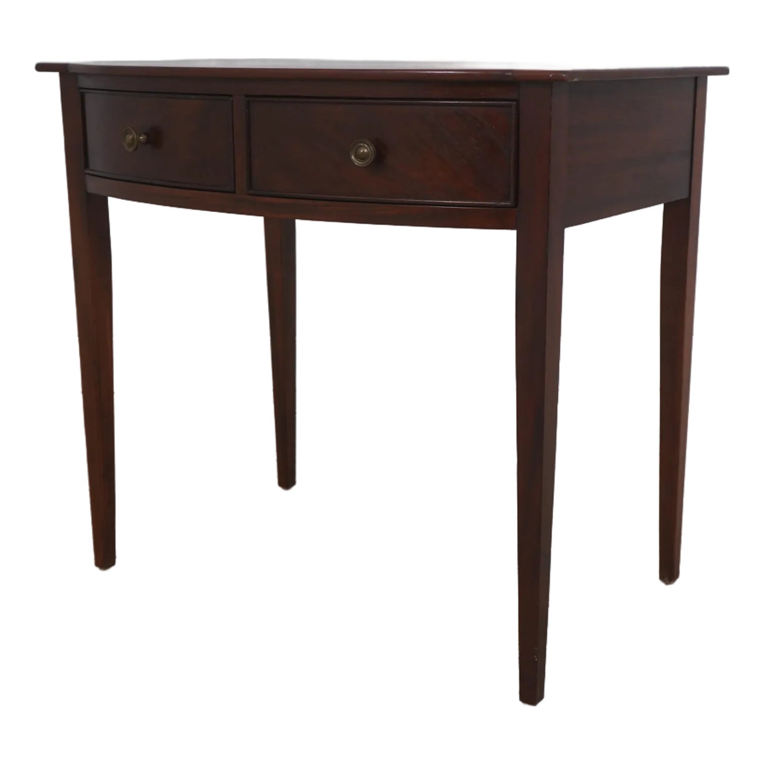 Wright Table Co. Mahogany Federal Style 2 Drawer End Table Server ...