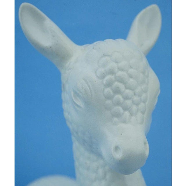 Art Deco Ceramic Baby Deer Sculpture by Giovanni Gariboldi for Richard Ginori Factory, Italy, 1900s For Sale - Image 17 of 18