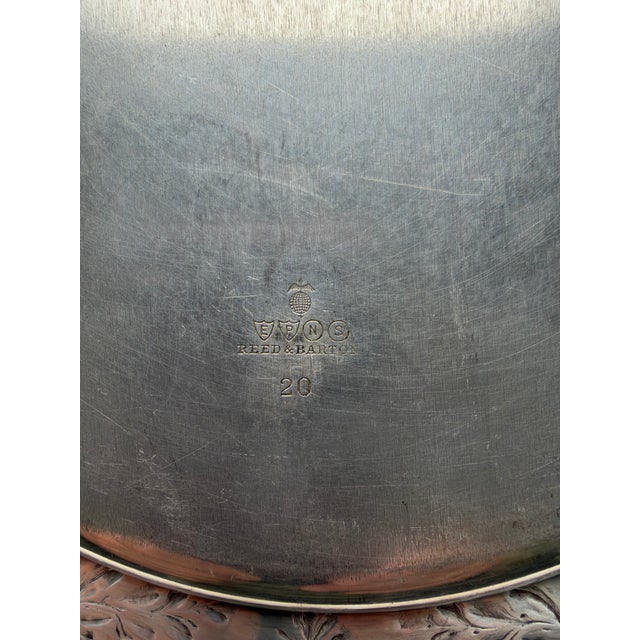 1930's Reed and Barton Silver Plated Dinner Plate For Sale In New York - Image 6 of 6