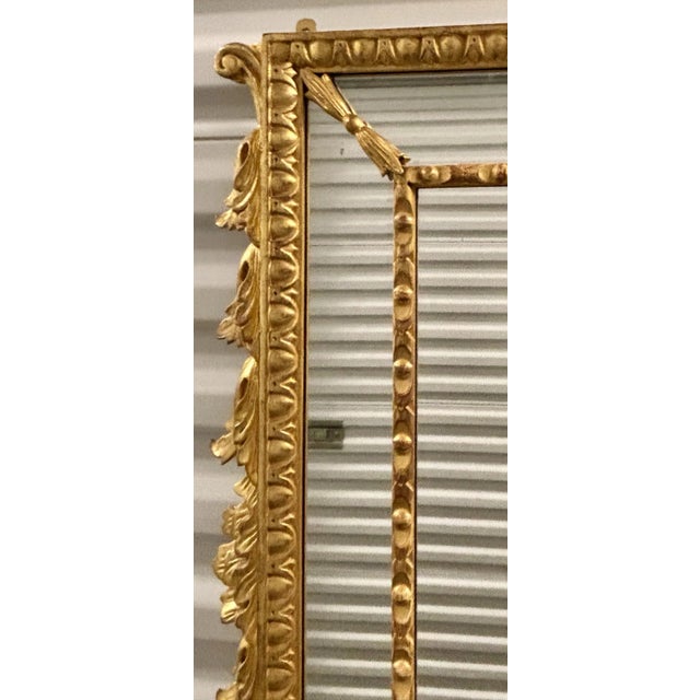 Adam Border Glass Mirror With Custom Decorative Acanthus Scrolls For Sale In Seattle - Image 6 of 12