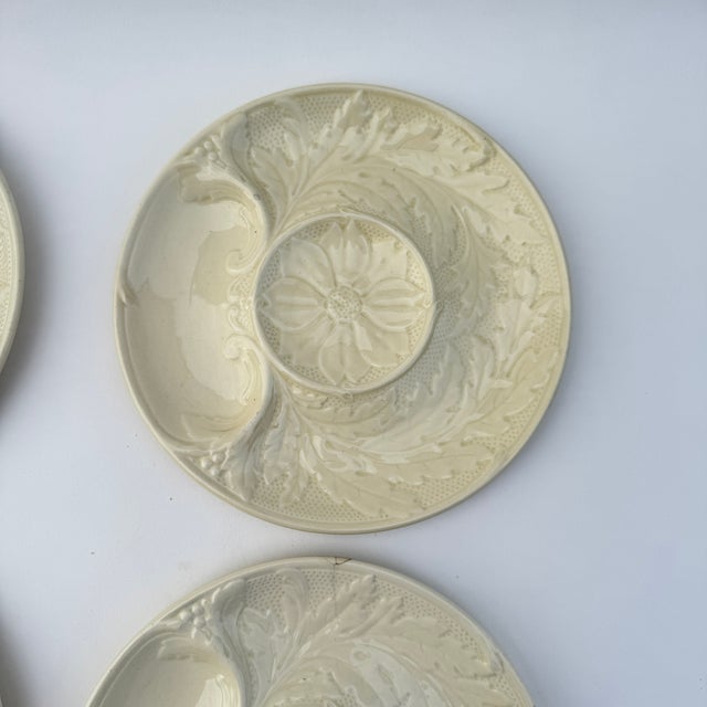 Ceramic 20th Century Gien Majolica Earthenware Artichoke Plates- Set of 4 For Sale - Image 7 of 13