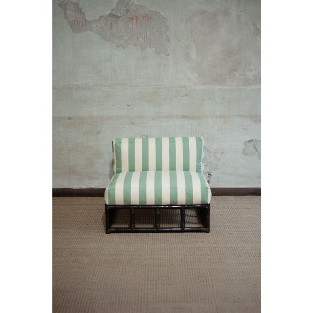 1980s Modular Bamboo Sofa and Coffee Table, 1970s, Set of 6 For Sale - Image 5 of 18