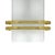 Mid 20th Century 1960s Murano Glass and Brass Sconces by Doria Leuchten - a Pair For Sale - Image 5 of 6