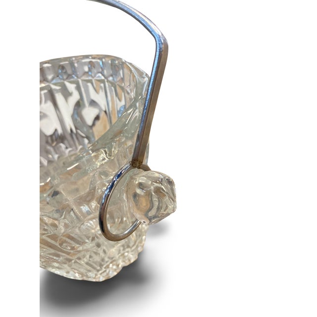 1930s Art Deco Cut Glass Ice Bucket, 1930 For Sale - Image 5 of 11