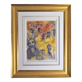 Marc Chagall, Moses Sees the Sufferings of his People, from the suite, The Story of Exodus, 1966 For Sale