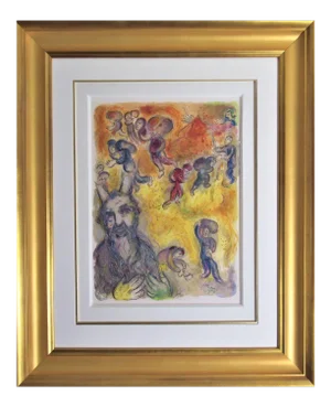 Marc Chagall, Moses Sees the Sufferings of his People, from the suite, The Story of Exodus, 1966