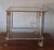 Metal Hollywood Regency Gilt Brass Bar Cart, 1970s For Sale - Image 7 of 9