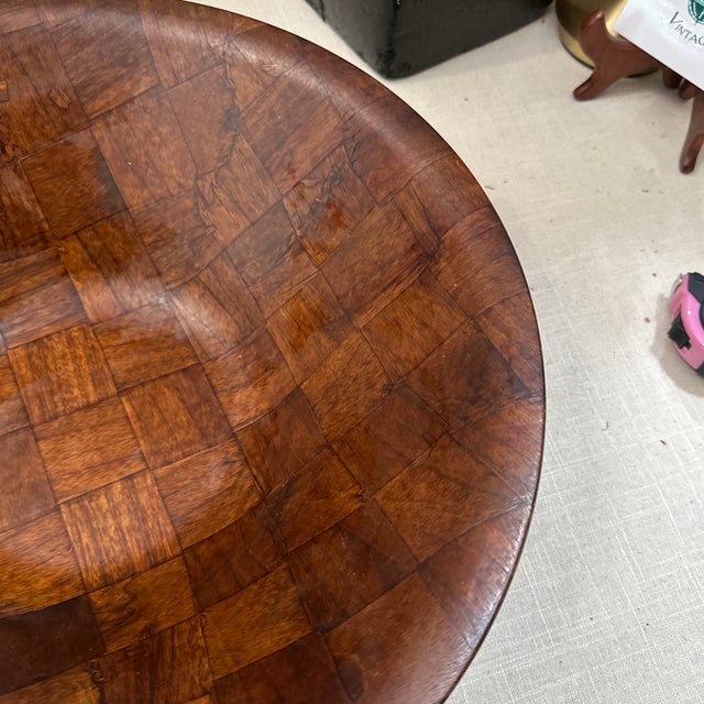 1970s Large 1970s Lightweight Wooden Bowl For Sale - Image 5 of 8