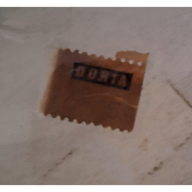 Flat Vintage German Ceiling Lamp with Metal Housing and Ice Glass Shades from Doria, 1970s For Sale - Image 12 of 13