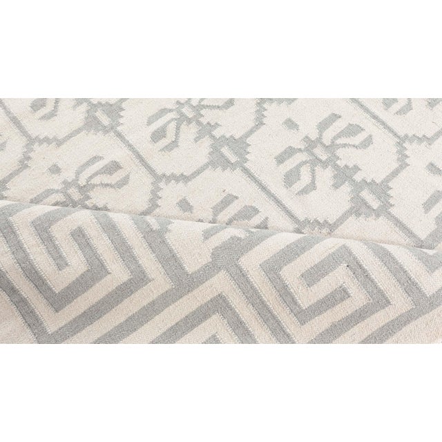 Indian Doris Leslie Blau Vintage Indian Dhurrie Rug For Sale - Image 3 of 9
