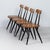 Wood Pirkka Dining Set by Ilmari Tapiovaara for Asko & Laukaan Puu, 1950s, Set of 6 For Sale - Image 7 of 11