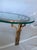 Mid 20th Century Vintage Faux Bamboo Brass Coffee Table With Glass Top For Sale - Image 5 of 7
