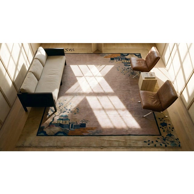 1920s Chinese Art Deco Carpet ( 10' x 13'2" - 305 x 400 ) For Sale - Image 15 of 15
