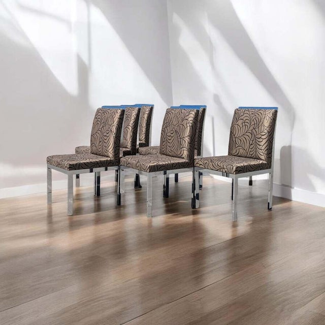 Vintage Dia Chrome Dining Chairs, Set of Six, Mid-Century For Sale - Image 11 of 18