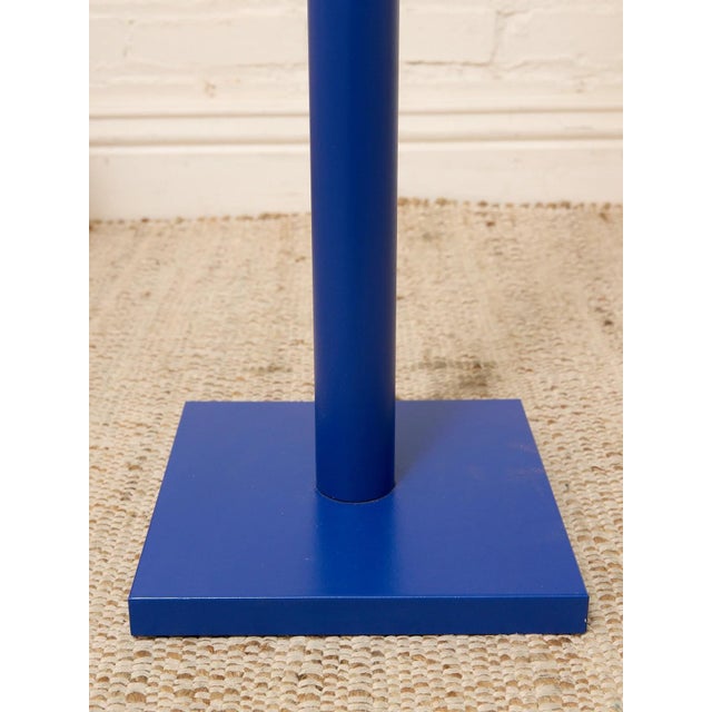 Vintage Italian Blue Painted Minimalist Floor Lamp For Sale In Los Angeles - Image 6 of 9