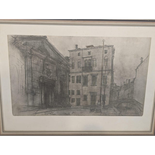 Walenstadt in Switzerland at the Foot of the Mountains, 1960s, Lithograph For Sale - Image 3 of 11