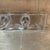 1980s Krosno Poland 3-Part Divided Clear Glass Relish Dish Heavy Hand-Blown Art Glass For Sale In San Diego - Image 6 of 7