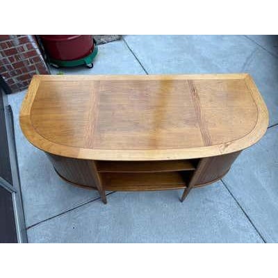 Wood Tomlinson Sophisticate Desk, Light Walnut, Mid-Century Modern, 1962 For Sale - Image 7 of 9