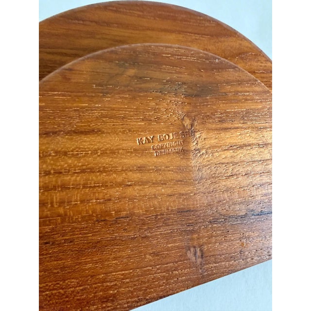 Wood 1950s Kay Bojesen Teak Crumb Brush and Tray (Silent Butler) For Sale - Image 7 of 7