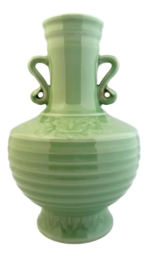 Early 20th Century Chinese Porcelain Banded Hu Form Vase