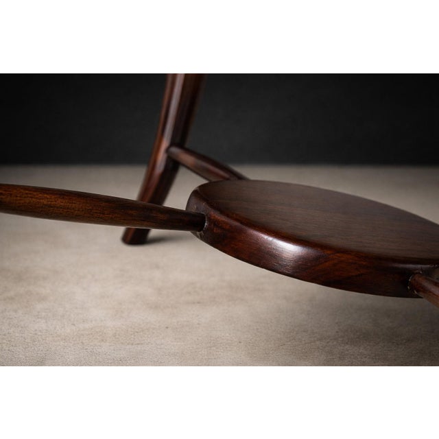 Brown Maracanã Coffee Table in Rosewood & Travertine, Giuseppe Scapinelli, 1950s For Sale - Image 8 of 13