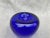 Blue Vintage Cobalt Blue Glass Apple Paper Weight For Sale - Image 8 of 8