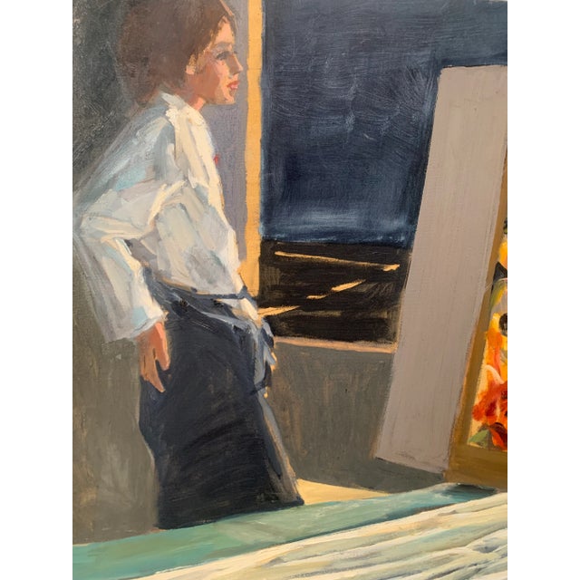 Contemporary R K Hillis Original Painting ‘"Room With a View’" For Sale - Image 3 of 7