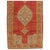 Antique Turkish Oushak Rug, Handmade Wool Oriental Rug in Coral and Lt Blue For Sale - Image 17 of 17