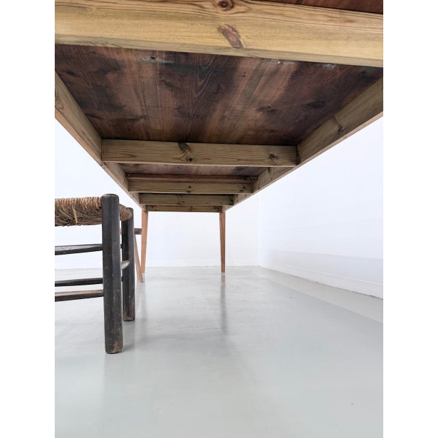 Vintage Farmhouse Table in Pine, 1950s For Sale - Image 13 of 18