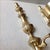 Gold Brass Wall Sconce Candle Holders - Pair For Sale - Image 8 of 11