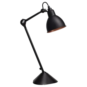 Black and Copper Lampe Gras N° 205 Table Lamp by Bernard-Albin Gras