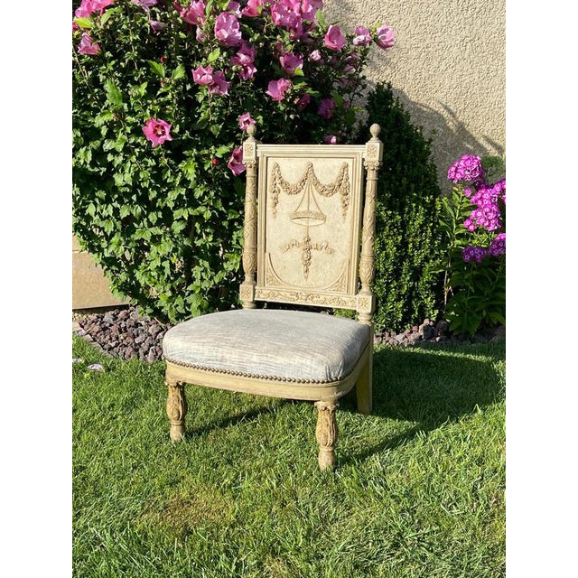 Small Louis XVI Side Chair For Sale - Image 13 of 18