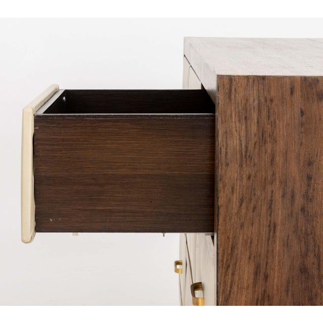 Tan Modern Mahogany Trapezoidal Dresser For Sale - Image 8 of 9