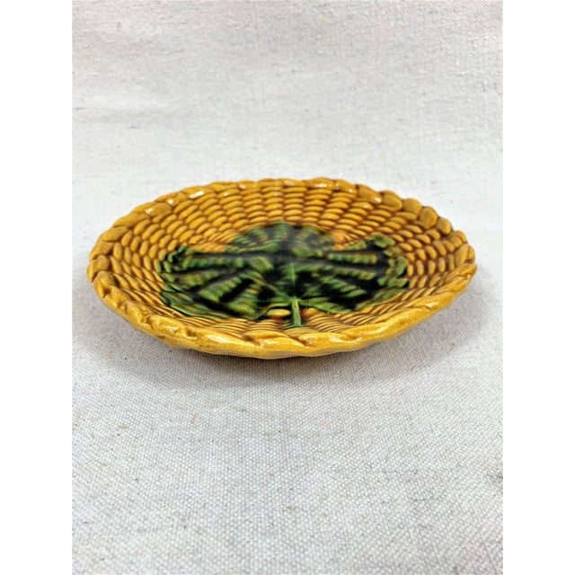 Vallauris Vintage Majolica Plate For Sale - Image 4 of 8