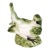 Italian Porcelain Majolica Style Bird Lidded Dish For Sale
